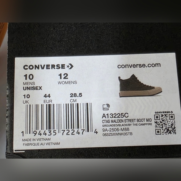 Converse Chuck Taylor All Star Malden Street Boots Mens Size 10 Womens Size 12 - Picture 13 of 13